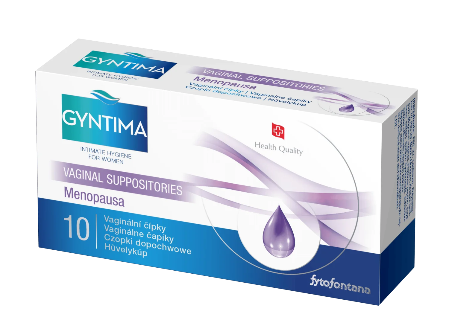 Gyntima vaginální čípky Menopausa 10 ks