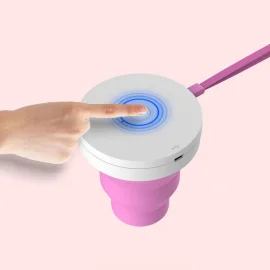 IntimFitness UVC LED sterilizátor na menstruační kalíšky růžový