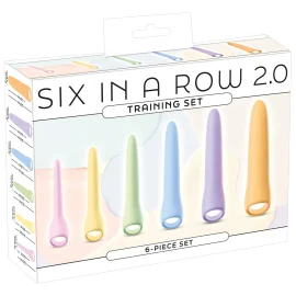 Six in a Row 2.0 Set dilatátorů pro trénování svalů při vaginismu 6 ks