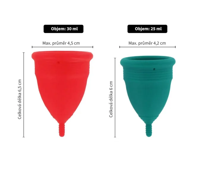 IntimFitness menstruační kalíšky sada 25ml/30ml