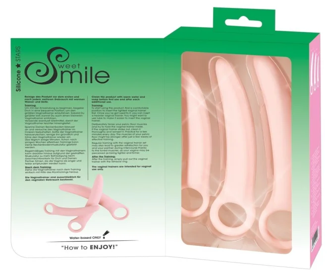 Sweet Smile Set dilatátorů pro trénování svalů při vaginismu 3 ks