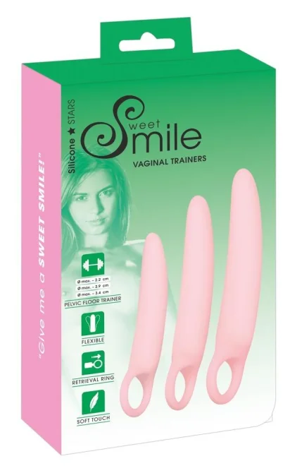 Sweet Smile Set dilatátorů pro trénování svalů při vaginismu 3 ks